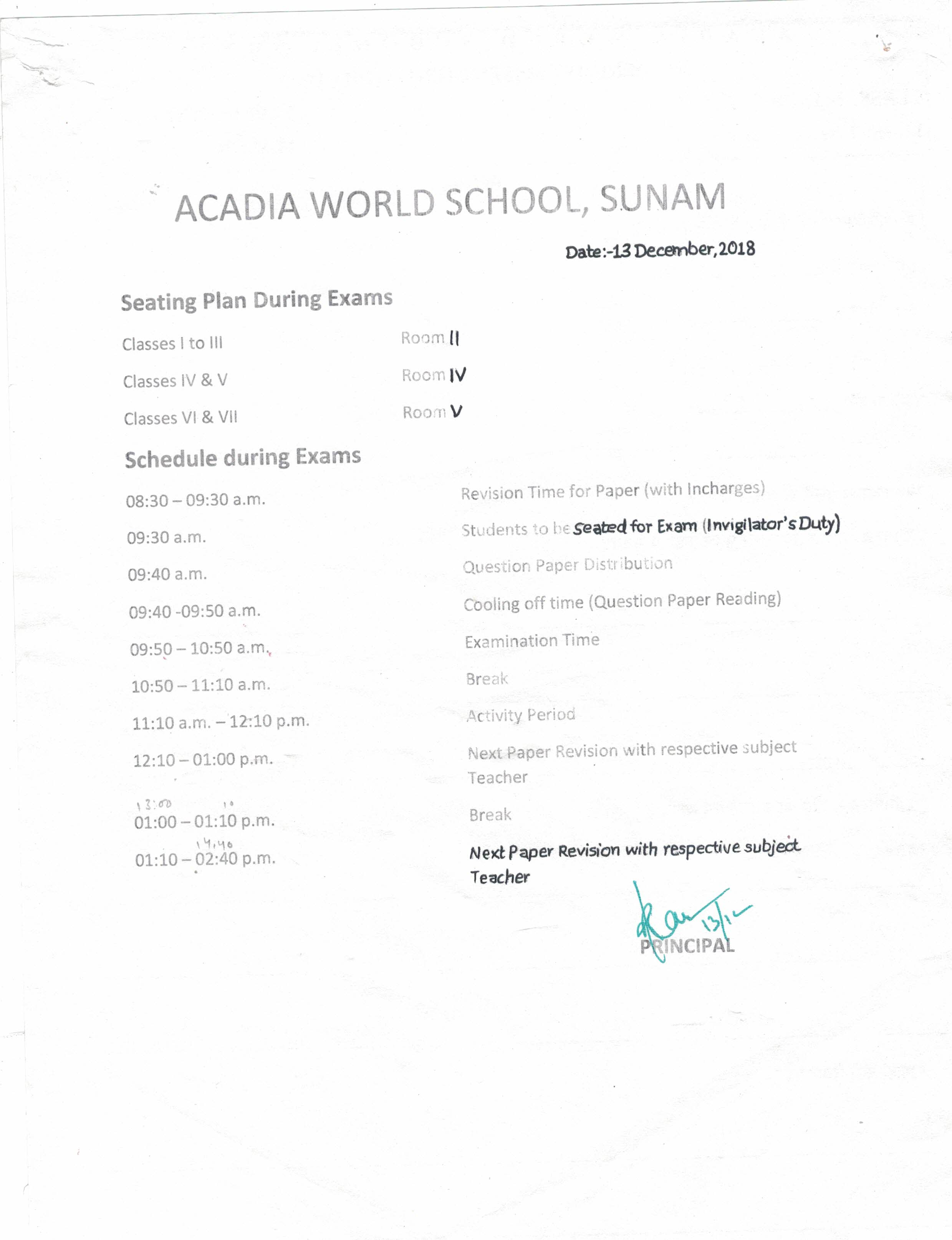 Notice 13 Dec, 2018